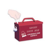 Honeywell GLB01 North Red Group Lock Box For Work Team Lockout Situations